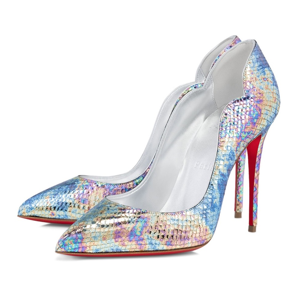 🫶🏽 Christian Louboutin Hot Chick Snakeskin Pumps 100